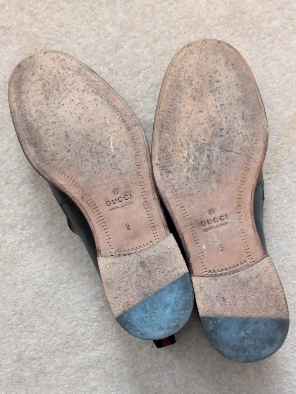 Gucci Tobias Navy Penny Loafer Sz. 9